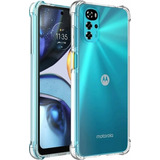 Funda Anti Golpes Para Motorola G22 + Vidrio Templado 