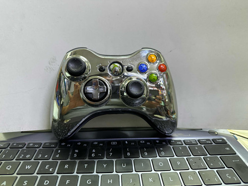 Control Xbox 360 Plateado Serie Cromado