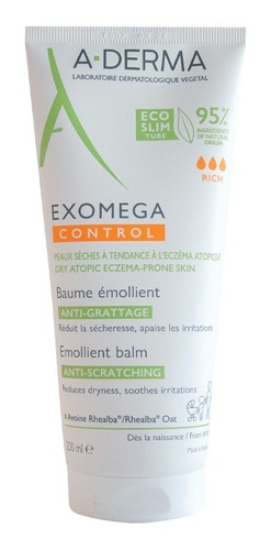 A-derma Exomega Control Bálsamo Piel Tendencia Atópica 200ml