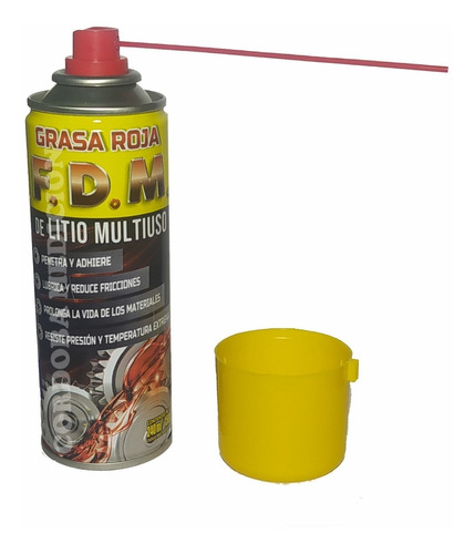 Grasa De Litio Roja Multiuso Fdm Aerosol 240ml