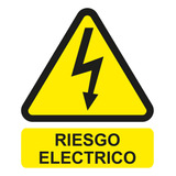 Stickers De Vinil Riesgo Eléctrico 20pza Medida 8x9.5 Cm 