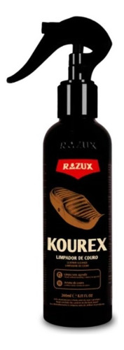 Kourex 240ml Razux Limpa Hidrata Couro Banco Moto Jaqueta