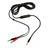 Cable Auxiliar 1 A 2 Con Microfono 3.5mm Trs Diadema 