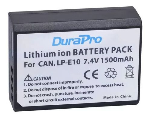 1x Lp-e10 P Canon Eos Digital Rebel T3 T5 T6 T7 T100 1500mah