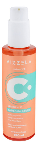 Sabonete Líquido Facial Vitamina C Vizzela 150ml Para Rosto Momento De Aplicação Dia/noite Tipo De Pele Os Tipos
