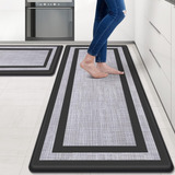 Mattitude Kitchen Mat [2 Pcs] Cushioned 0.47 Inch Kitchen Ac