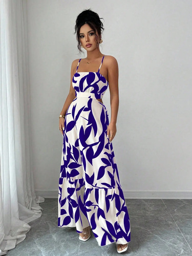 Vestido Largo Repinkie Mujer Strap Casual Everyday