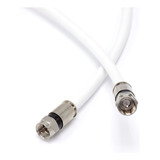 The Cimple Co Cable Coaxial Rg6 De 40 Pies, Color Blanco Sól