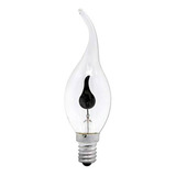 5 Lâmpada Vela Chama Decorativa 3w 220v E14 Neon Flicker