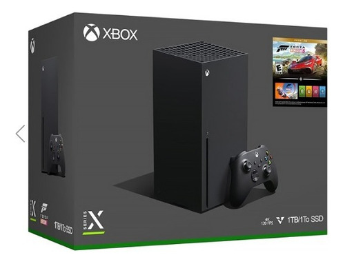 Microsoft Xbox Series X 1tb Standard Cor Preto Com Jogo Forza Horizon 5