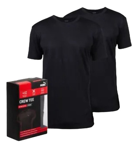 Playera Puma Malla 2 Pzs Crew Tee Control De Humedad