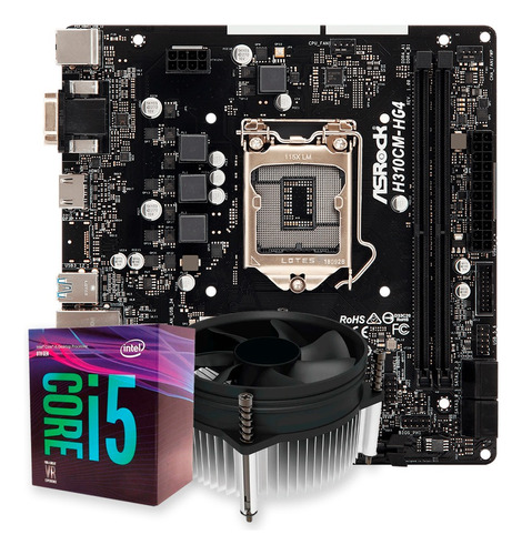 Kit Upgrade Gamer Intel Core I5-8400 + Cooler + H310