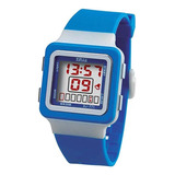 Relógio Infantil Criança Meninos Meninas Digital Quadradinho Cor Da Correia Azul