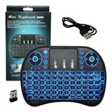 Mini Teclado Com Led Touchpad Wireless Usb Smart Tv Ps3 