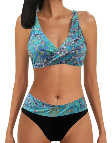 Conjunto De Moda Praia Casal Com Estampa De Maiô