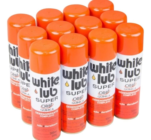 White Lub Desengripante Completo 300ml - Orbi Química 12 Uni
