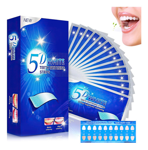 28 Pares Tiras Blanqueadoras Dentales Teeth Whitening Strips