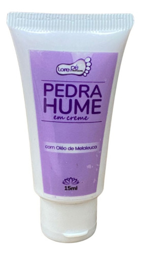 Pedra Hume Em Creme Com Óleo De Melaleuca 15ml Lore Pé