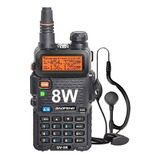 Handy Walkie Talkie Baofeng Uv5r 8w Manos Libres Recargable