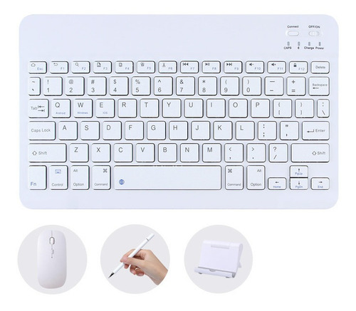 Teclado Bluetooth Para Tablet Y Ratón Y Lápiz Con Ñ -fm97a