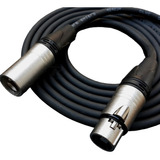 Cabo Microfone Balanceado Xlr M. Xlr F. Dupla Blindagem 1m