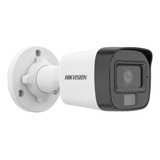 Camara Seguridad Hikvision Bullet 5mp Dual Light Audio Metal Color Blanco