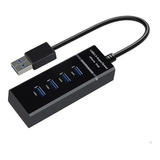 Hub Usb 4 Puertos Velocidad 3.0 Estable Para Pc Y Laptop