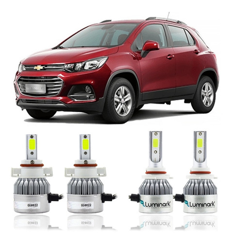 Kit Lâmpadas Led Cob Chevrolet Tracker 2017 2018 2019