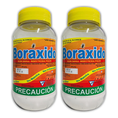 Inseciticida Boraxido 500 Gr, Cucarachas, Hormigas Paq 2 Pzs | Meses sin interés