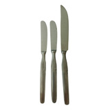 Set De 2 Cuchillos Mesa Y  1 Cuchillo Cocina Gamuza Piaget 