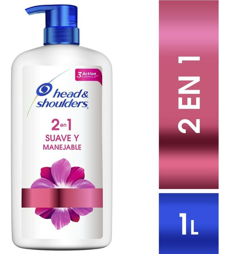 Shampoo 2en1 Suave Manejable 1 L Head & Shoulders 64915 Sms