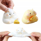 2 Piezas Squeeze Hamster Squishy Toy Para Aliviar El Estrés