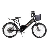 Bicicleta Elétrica Com Bateria De Lítio Confort Full Preta
