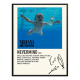 Poster Nirvana Album Music Tracklist Exitos Nevermind 80x60