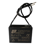 04 X Capacitor Quadrado Cbb61 50/60hz 2 Fios 8uf 450v