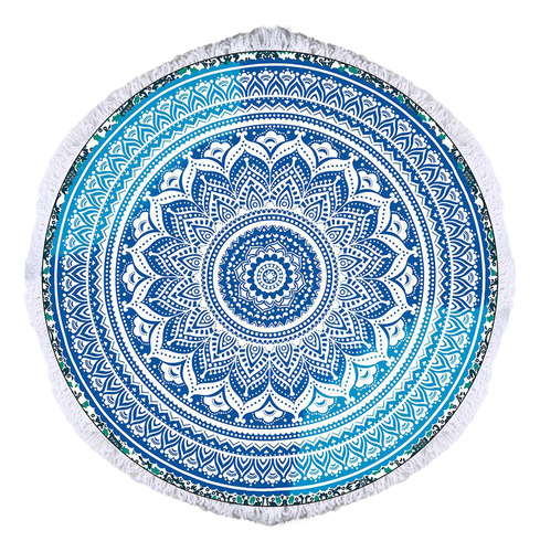 Toalla De Playa Con Tapiz Redondo (7 #mold), Diseño Boho Gyp