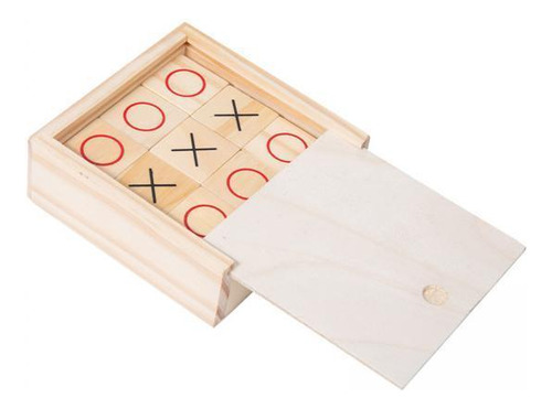 6 Tic Tac Toe Jogo De Noughts And Crosses De Madeira Jogo De