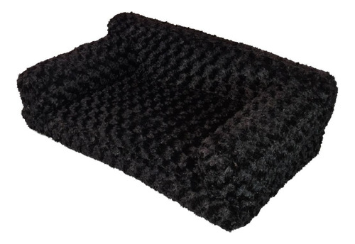 Cama Para Perro Mediano 90x50cm, 100% Lavable Color Negro