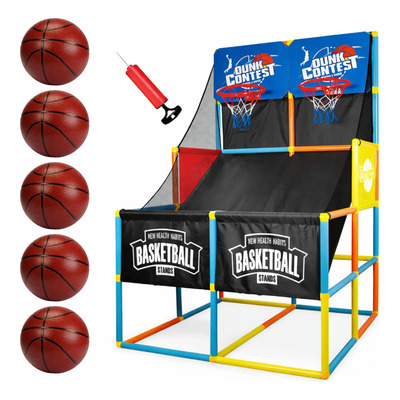 Tablero Niños Basquetbol Juego Arcade Doble Canasta Accesori | Envío gratis