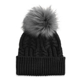 Gorro Oh Mega Fur Pom Para Mujer, Tnf Negro