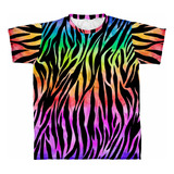 Camiseta Zebra Animal Print Color