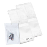 200 Mini Bolsas Transparente Pouch Joyeria Bolsa Ziplo