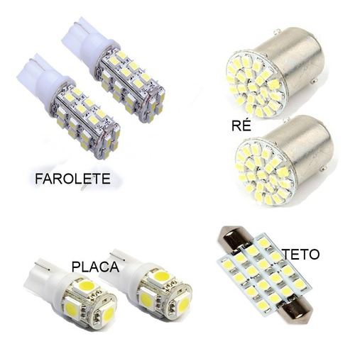 Kit Lampadas Super Branca Led Montana Pingo Teto Techone