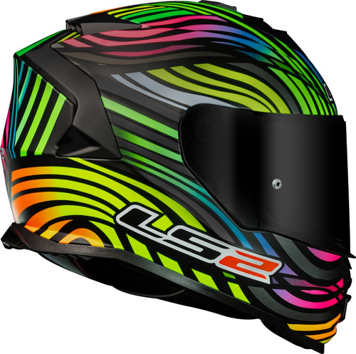 Capacete Ls2 Ff800 Storm Power Matte Black Rainbaw