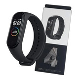 Reloj Inteligente Bluetooth M4, Impermeable Y Deportivo, Color Negro, Correa, Color Negro, Bisel, Color Negro