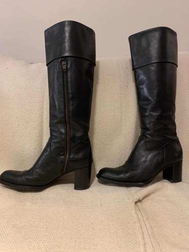 Botas Cuero Negra De Mujer Marca Paruolo Talle 38 Poco Uso