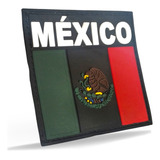 Parche Insignia Tactico Militar Bandera Mexico Pvc Velcro