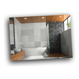 Espejo Baño Horizontal 80x70 Luz Led - Touch Y Dimmer