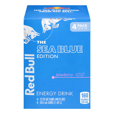 Red Bull Sea Blue Edition Bebida Energética Juneberry 4pack | Envío gratis