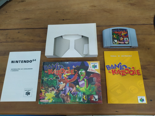 Banjo Kazooie N64 P/ Nintendo 64 C/ Caixa E Manual Gradiente